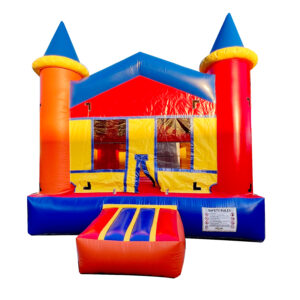 colorful bounce house - almapartyrentals