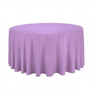 lavender round linen - almapartyrentals