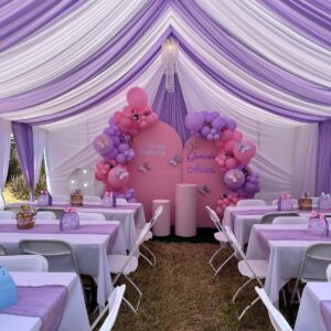 20ft x 20ft Flower Style Draped Tent